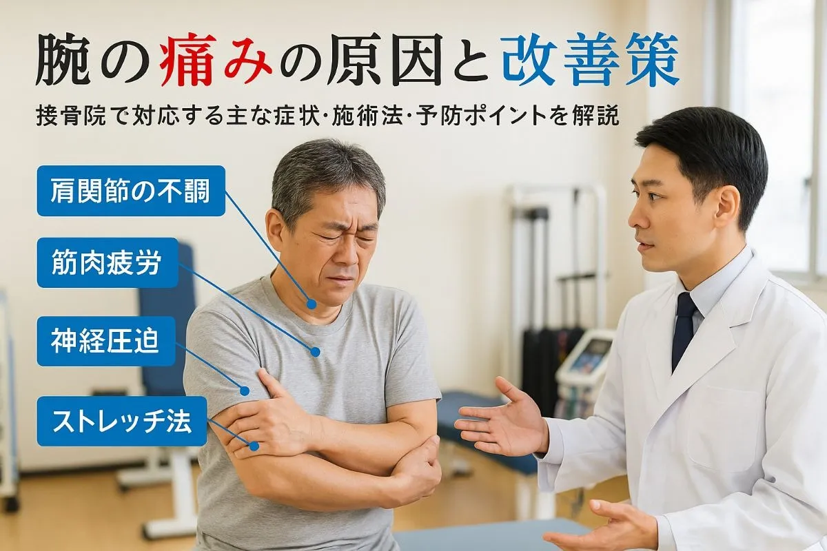 接骨院で腕の痛みを感じた時の原因解説と改善策｜主な症状・施術法・予防ポイントを徹底ガイド